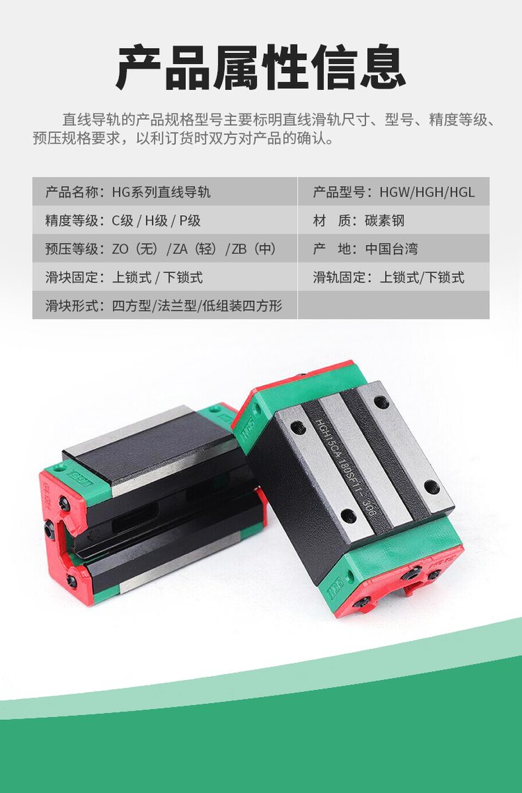上银HG系列导轨