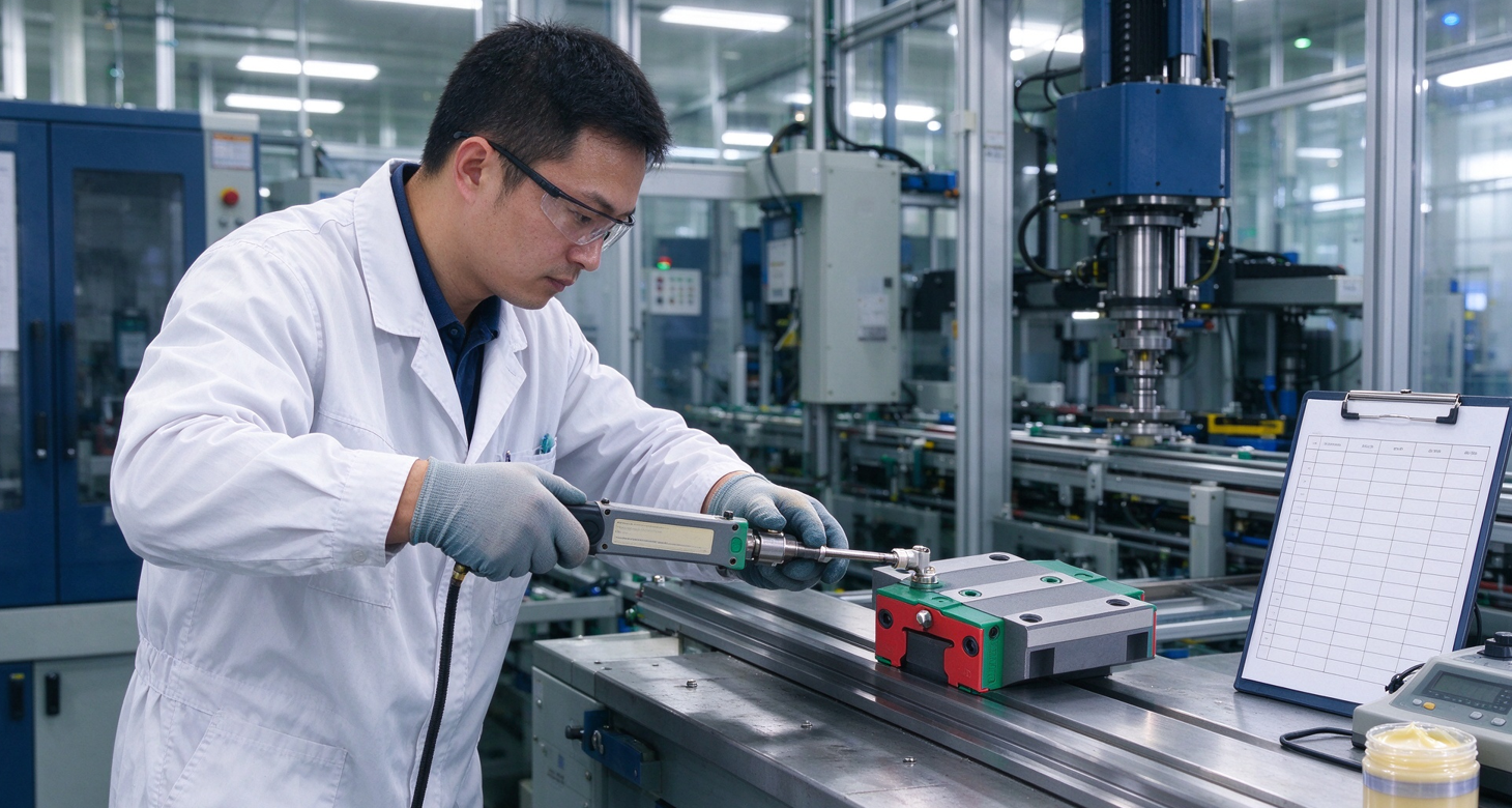 2026年CG系列抗扭矩型滚珠直线导轨维护指南：运行阻力变化作为润滑状态判断指标的实测方法